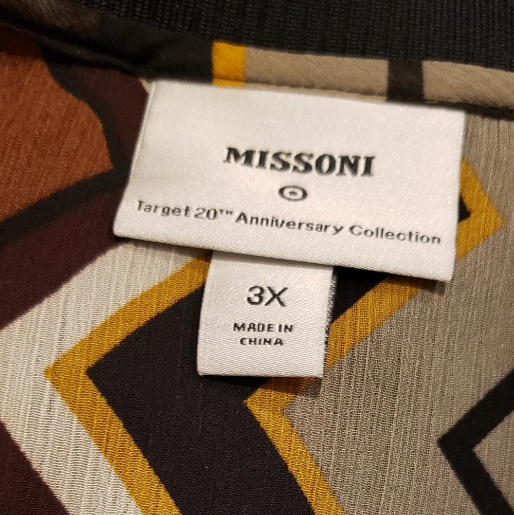 Missoni 20th Anniversary Womens Chevron Patterned Sheer Pullover Top